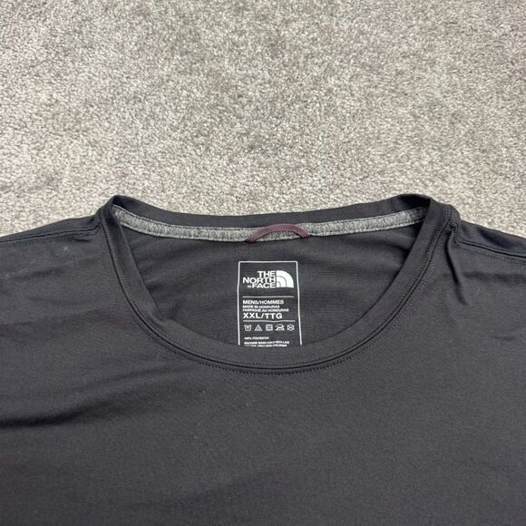 The North Face Reaxion Amp Athletic Fit Logo T-Shirt Mens XL Gray Crew Neck Tee - Picture 3 of 12